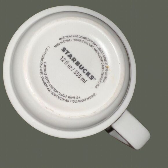 2009 Starbucks Fall Flora Limited Floral Butterfly 12oz Coffee Cup Mug - Picture 4 of 5